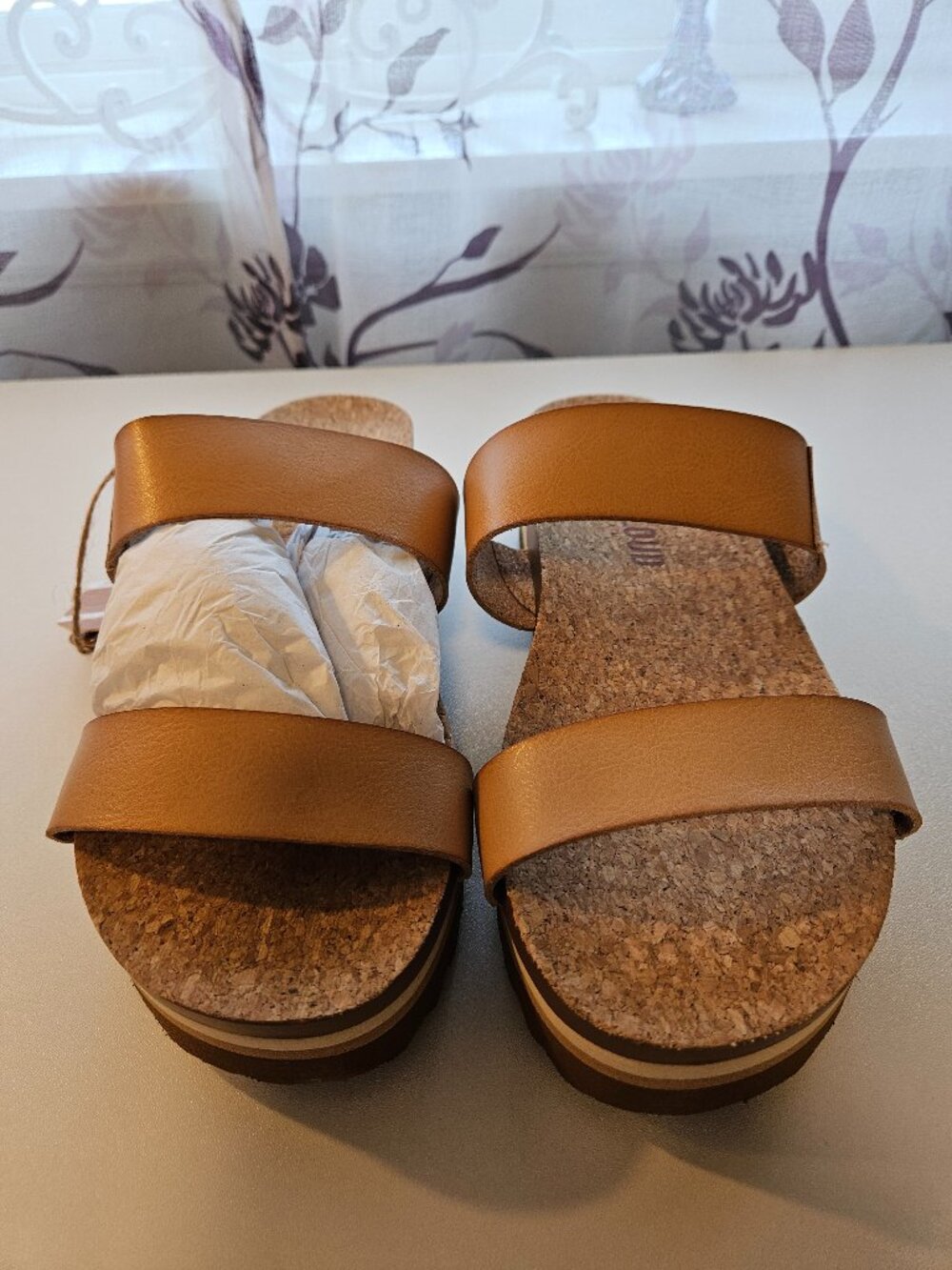 Project Cloud Riptide Slip on Sandals Natural 8.5